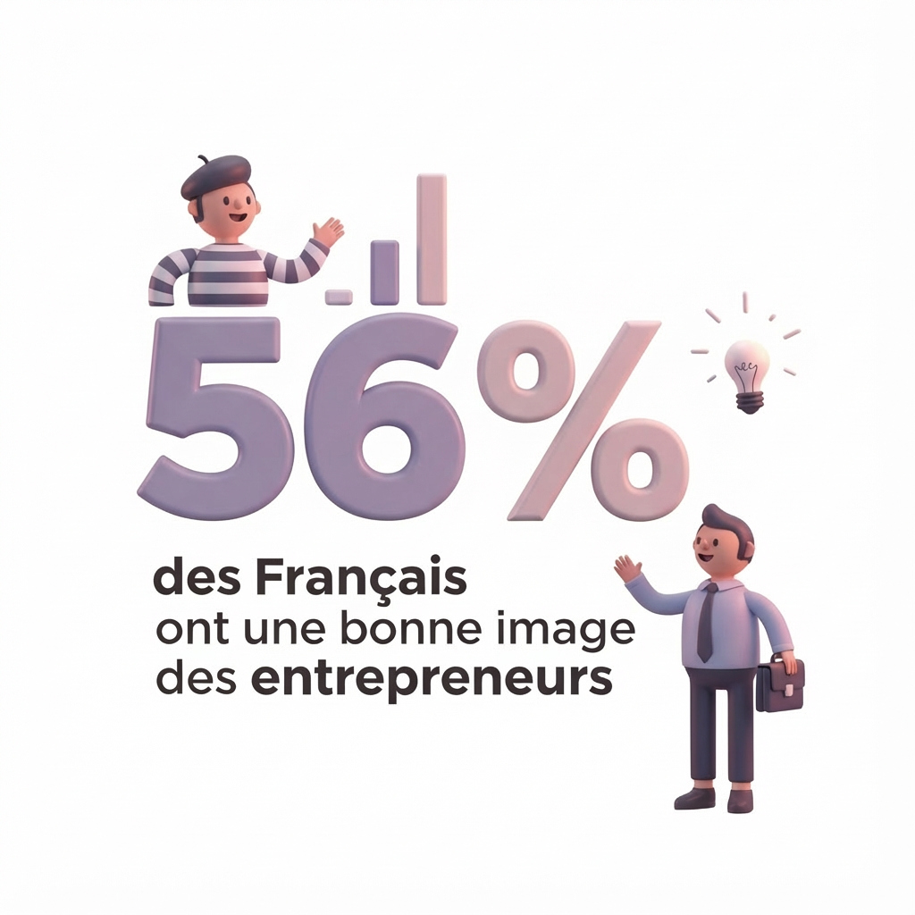 56 % des Français ont une bonne image des entrepreneurs - Le Lab Entrepreneur